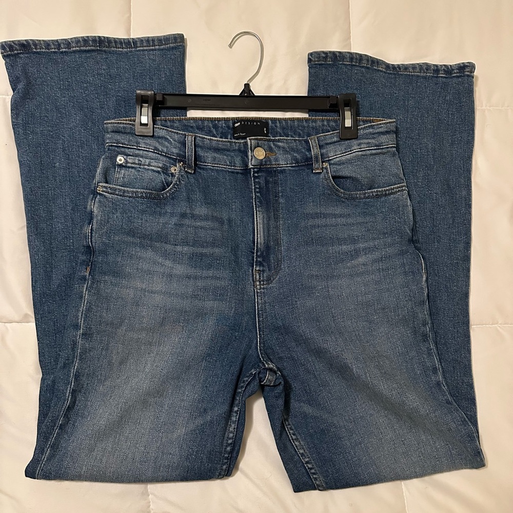 ASOS Design Light blue high-rise flare jeans